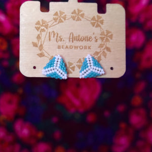 Micro Peyote stitch triangles