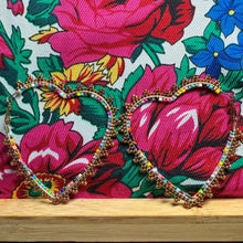 Load image into Gallery viewer, Heart Hoops